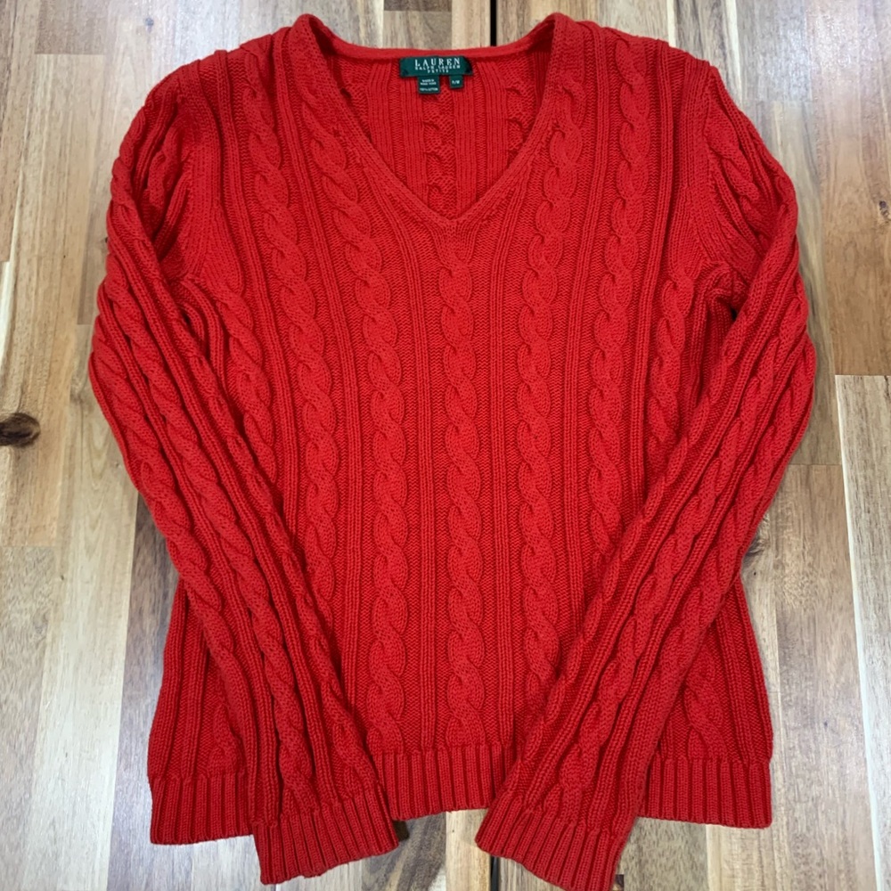 Ralph Lauren Red Knitted Long Sleeve ♥️